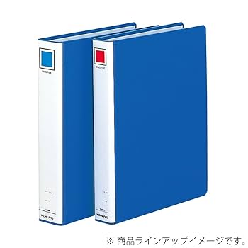 Amazon | コクヨ ファイル リングファイル PP表紙 A4縦 4穴 青